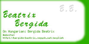 beatrix bergida business card